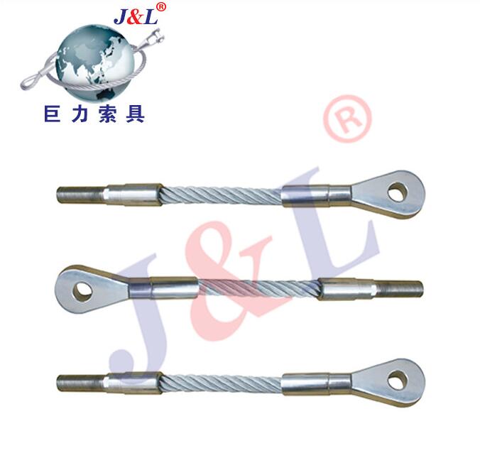 巨力索具鋼絲繩建筑工程OW型壓制普通鋼絲繩索具
