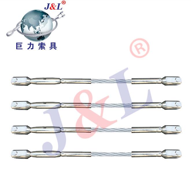 巨力索具鋼絲繩建筑工程U型壓制普通鋼絲繩索具